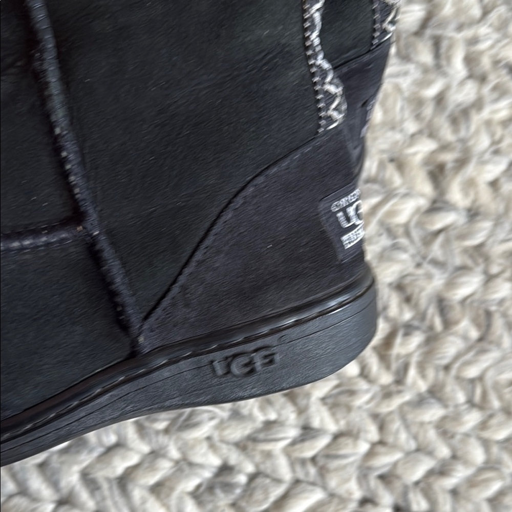 UGG Black Suede Boots - Picture 2 of 9